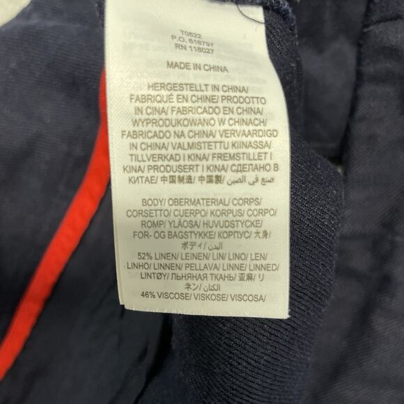 Boden Women's Linen Shorts US Size 10 Navy Blue - Picture 6 of 6